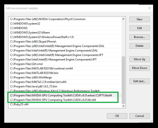 cuda path windows 10